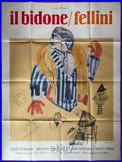 Affiche IL BIDONE Giulietta Masina FEDERICO FELLINI 120x160cm 70's