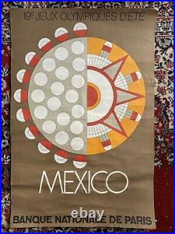 Affiche Jeux Olympique Mexico 1968