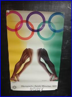 Affiche Jo Munich 1972 Signee Allen Jones 100x64cm