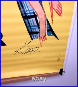 Affiche Kiraz Ancienne Loto Supercagnotte Saint Valentin Vintage 175x120