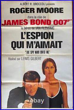 Affiche L'ESPION QUI M'AIMAIT Spy who loved me JAMES BOND Roger Moore 77x232cm