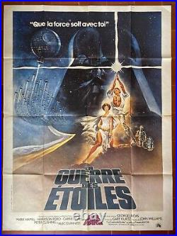 Affiche LA GUERRE DES ETOILES Star Wars HARRISON FORD George Lucas 120x160cm'77