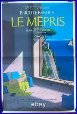 Affiche LE MEPRIS Jean-Luc Godard BRIGITTE BARDOT Laurent Durieux 40x60cm 2023