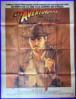 Affiche LES AVENTURIERS DE L'ARCHE PERDUE Steven Spielberg HARRISON FORD 120x160