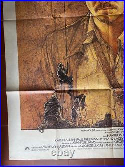 Affiche LES AVENTURIERS DE L'ARCHE PERDUE Steven Spielberg HARRISON FORD 120x160