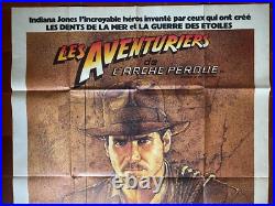 Affiche LES AVENTURIERS DE L'ARCHE PERDUE Steven Spielberg HARRISON FORD 120x160