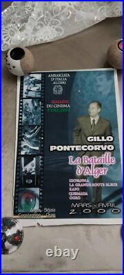 Affiche La Bataille D'alger- Semaine Du Cinéma Italien- Gillo Pontecorvo