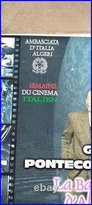 Affiche La Bataille D'alger- Semaine Du Cinéma Italien- Gillo Pontecorvo