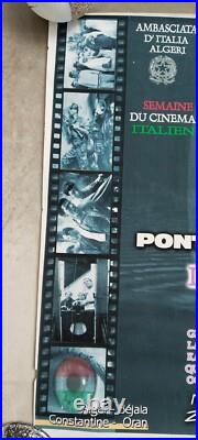 Affiche La Bataille D'alger- Semaine Du Cinéma Italien- Gillo Pontecorvo