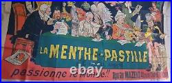 Affiche La Menthe Pastille Originale Oge Au Tribunal De La Haye 198 X 130  1906