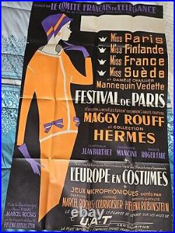Affiche Le Comité Français De L'élégance Festival De Paris Collection Hermès