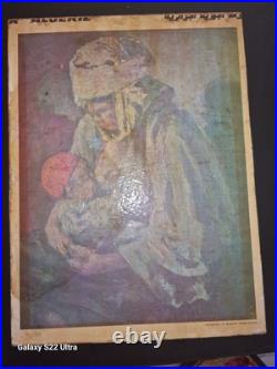 Affiche Lithographie Air Algérie Ancienne