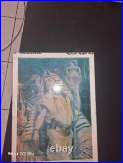 Affiche Lithographie Air Algérie Ancienne
