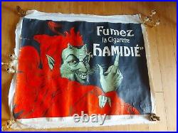 Affiche Lithographiee Cigarettes Hamidie (diable, Devil, Demon)