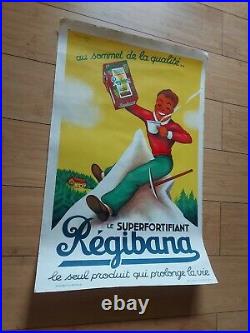 Affiche Lithographiee Petit Dejeuner Regibana (chocolat)