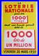 Affiche Loterie Nationale 1000ème 1959