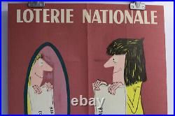 Affiche Loterie Nationale 1961 PIEM Essayez la