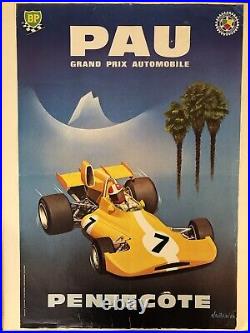 Affiche M. Crolleav Grand Prix Pau Pentecôte 1975