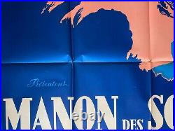Affiche MANON DES SOURCES Marcel Pagnol PROVENCE Aubagne 120x160cm 1952