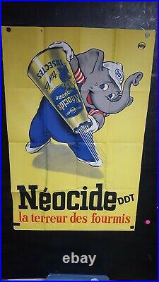 Affiche Marrante Neocide Elephant Litho Annees 1960