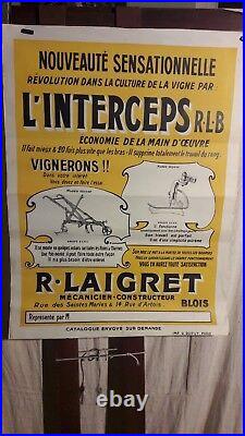 Affiche Materiel Viticole Interceps Blois