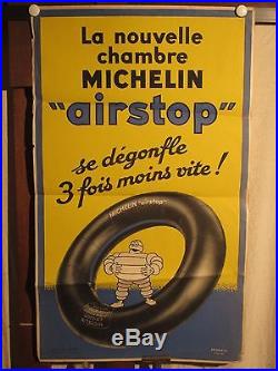 Affiche Michelin Bibendum Chambre Air