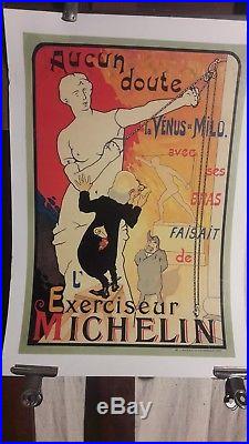 Affiche Michelin Exerciseur Venus De Milo 1900