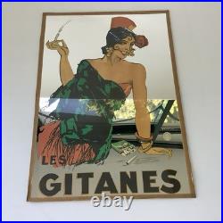 Affiche Miroir GITANES Cigarette Vintage Dransy (1883-1935) Originale D'époque Affiche Miroir GITANES Cigarette Vintage Dransy (1883-1935) Originale D'époque