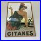 Affiche Miroir GITANES Cigarette Vintage Dransy (1883-1935) Originale D'époque