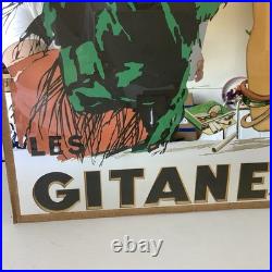 Affiche Miroir GITANES Cigarette Vintage Dransy (1883-1935) Originale D'époque