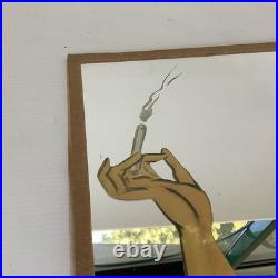 Affiche Miroir GITANES Cigarette Vintage Dransy (1883-1935) Originale D'époque