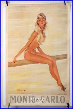 Affiche Monte Carlo J. G. Domergue 1949