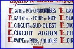 Affiche Moto Terrot 1953 500 Rgst Circuit Rallye