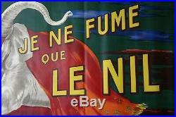Affiche ORIGINALE de CAPPIELLO JE NE FUME QUE LE NIL 1912 L' Éléphant