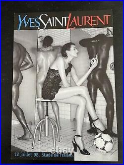 Affiche Offset Jean Baptiste Mondino Pour Yves Saint Laurent Finale 98