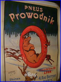 Affiche Originale 0' Galop Pneus Prowodnik