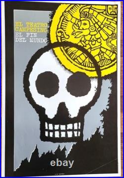 Affiche Originale / A. LE QUERNEC EL TEATRO CAMPESTINO / EL FIN DEL MUNDO