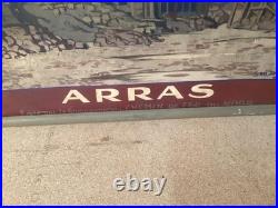 Affiche Originale Arras Chemins De Fer 1920 104,5 x 75,5 cm Première Guerre