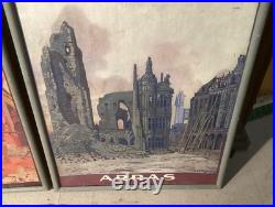 Affiche Originale Arras Chemins De Fer 1920 104,5 x 75,5 cm Première Guerre