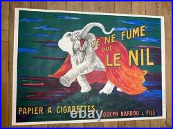 Affiche Originale, Cappiello, Je ne Fume que le Nil, JOB Cigarette Elephant 1912