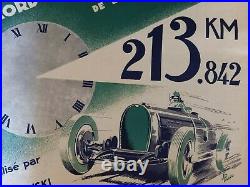 Affiche Originale Castrol Bugatti