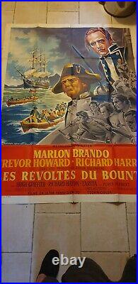 Affiche Originale De Cinema Les Revoltes Du Bounty Marlon Brando 160 Par 148 Tbe