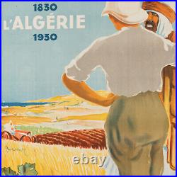 Affiche Originale Dormoy Algerie Colonisation Agriculture Maghreb 1930
