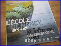 Affiche Originale Ecole De Nancy 1889-1909 Emile Galle Verrerie 1999 174-119