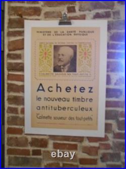 Affiche Originale Entoilee Sante Publique