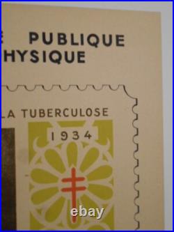 Affiche Originale Entoilee Sante Publique
