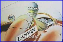 Affiche Originale Ferrari Age D'or Lanvin Autodrome Linas Monthlery Mirgalet