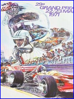 Affiche Originale Grand Prix Monaco 1971