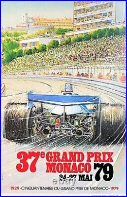 Affiche Originale Grand Prix Monaco 1979