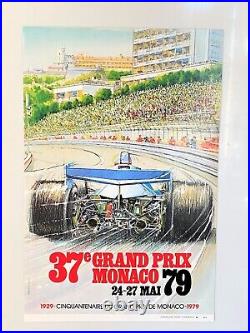 Affiche Originale Grand Prix Monaco 1979